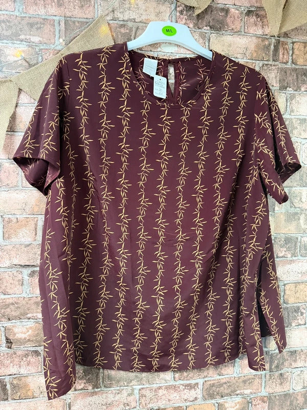 Classics Burgundy Top - Size 20