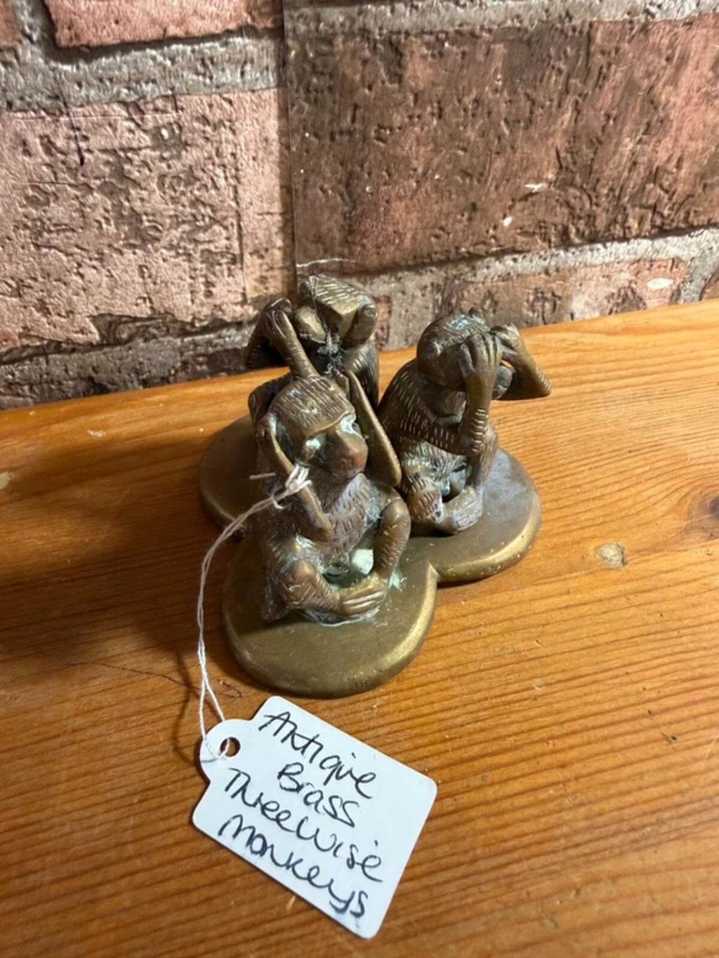 Antique Brass ThreeWise Monkeys