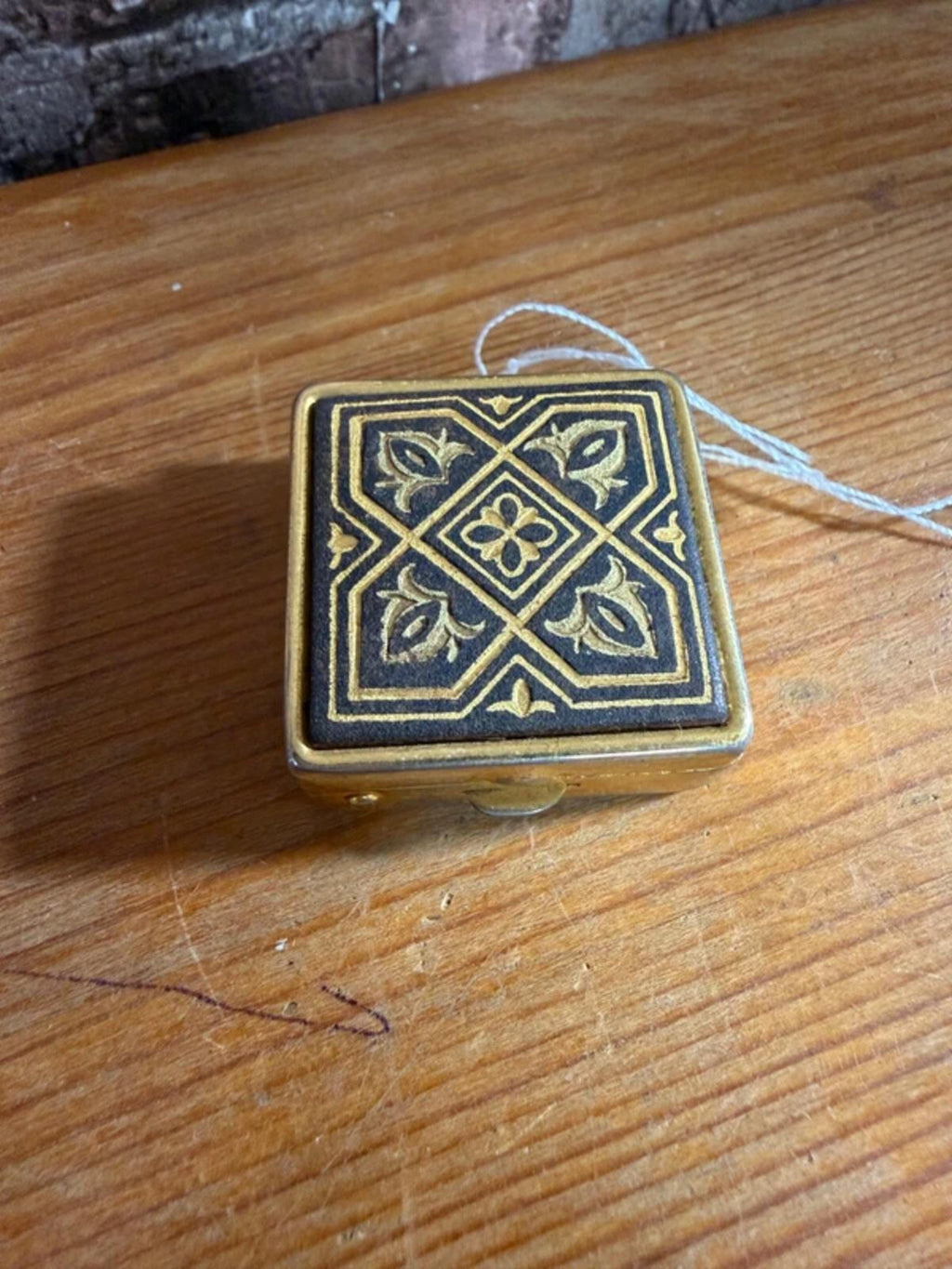Vintage Damascene Pillbox