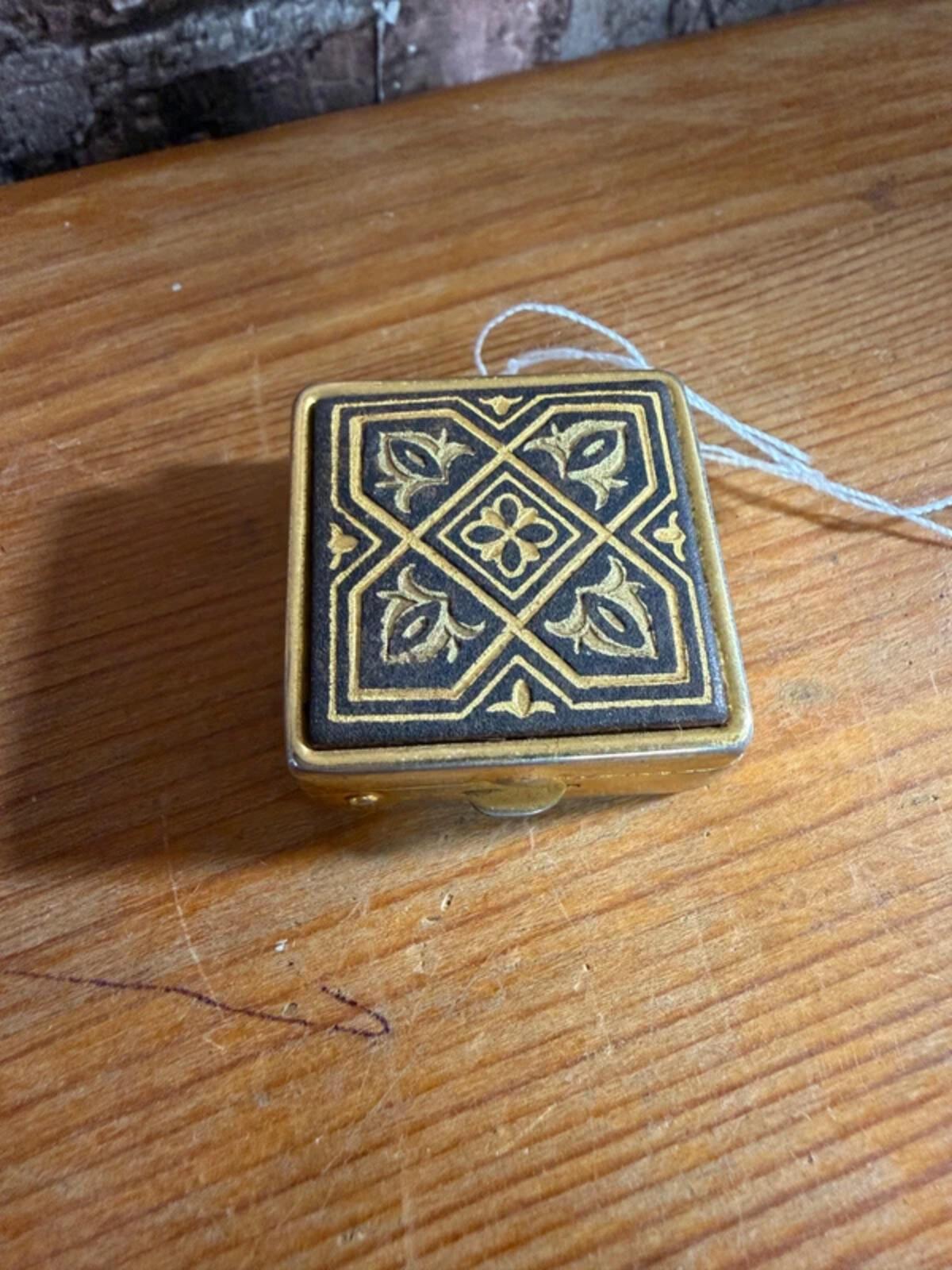 Vintage Damascene Pillbox
