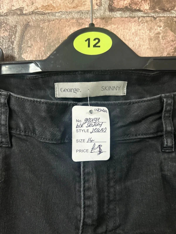 George Black Skinny Jeans - Size 14