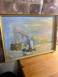 The Fighting Temeraire by J Hayden Smith Framed Oil Painting