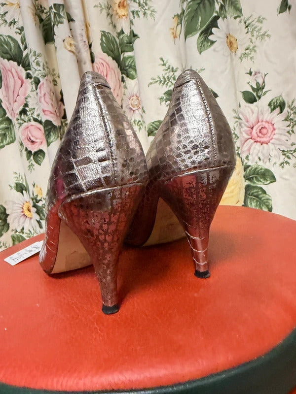 Dorothy Perkins Metallic Heels - Size 5