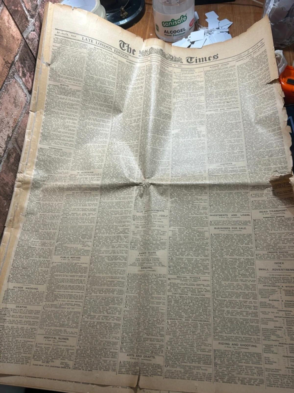 1927 The Times Newspaper