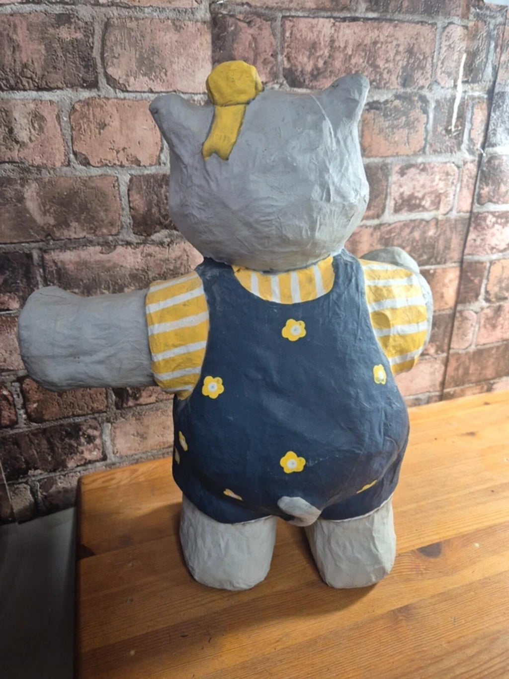 Vintage Paper Mache Hippo