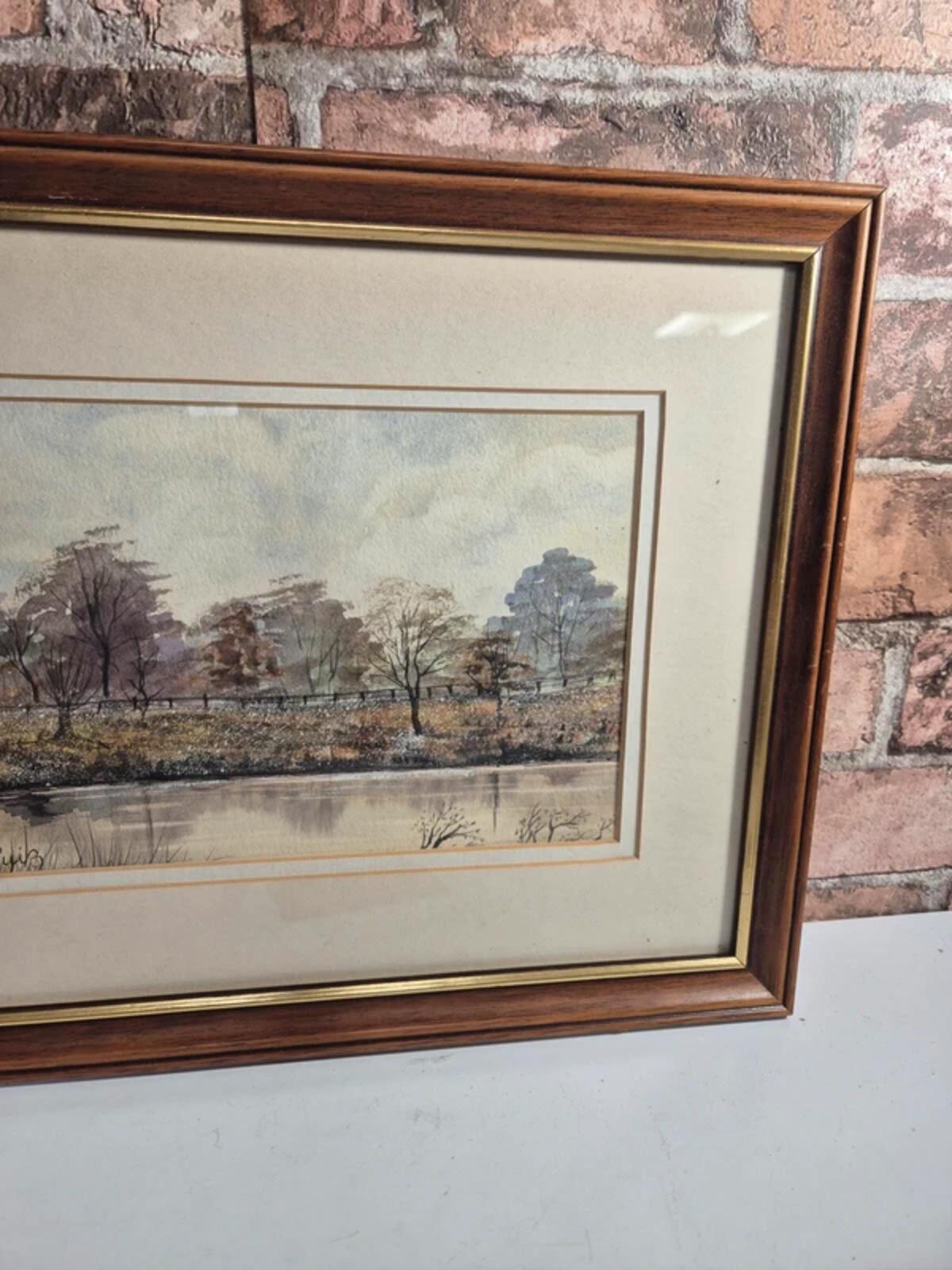 Ruiz framed Landscape watercolour