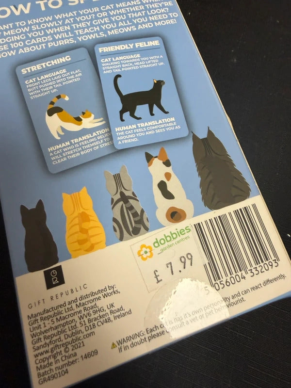 How to speak cat cards
