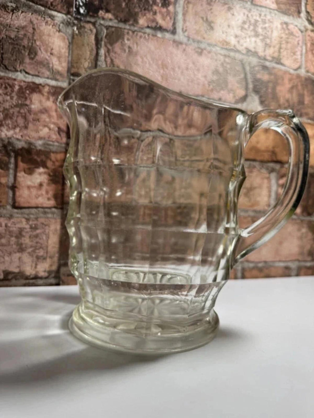 Vintage Glass Jacobean Jug