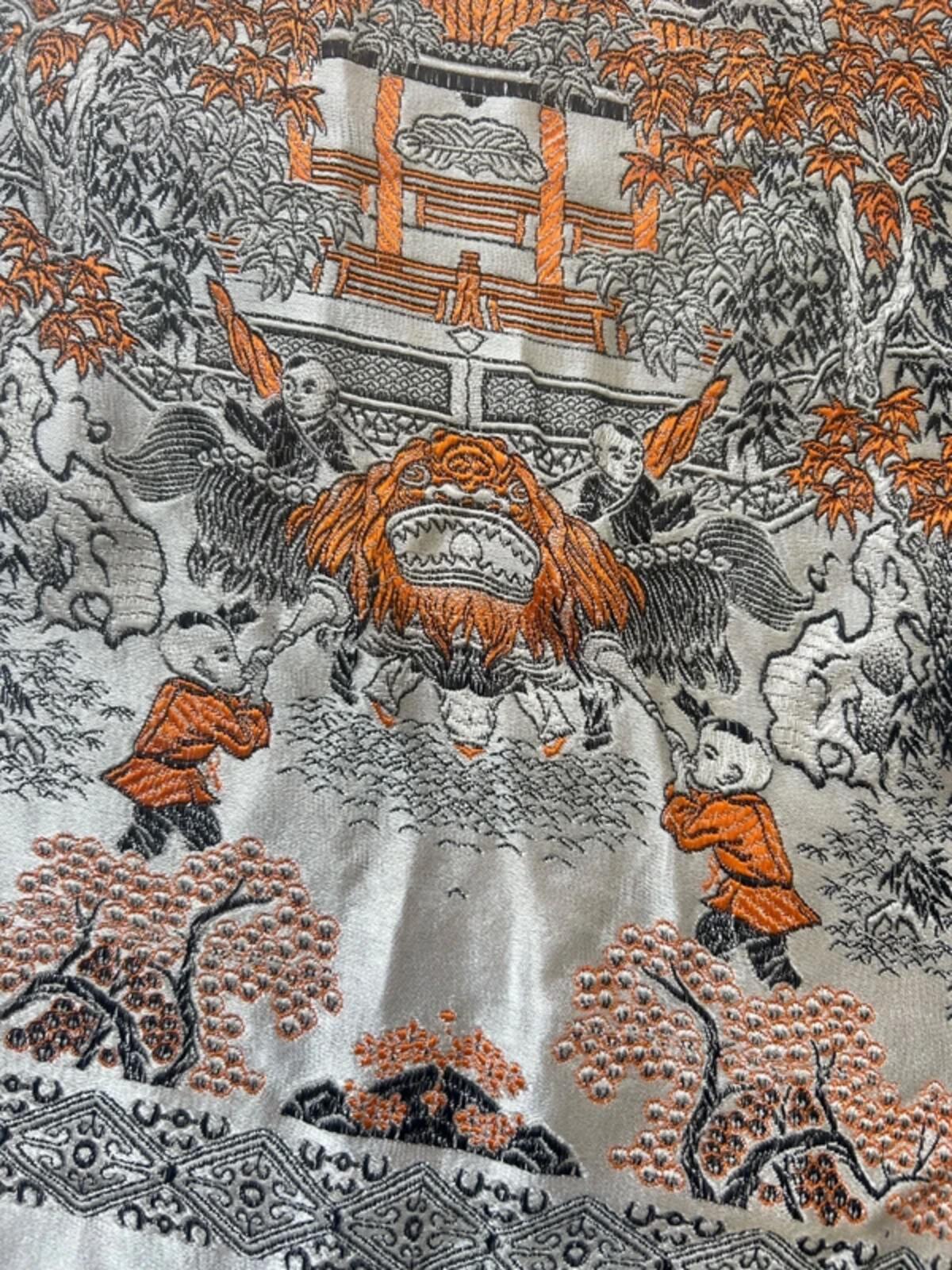 Chinese Silk Brocade Tapestry Tablecloth/Wallhanging
