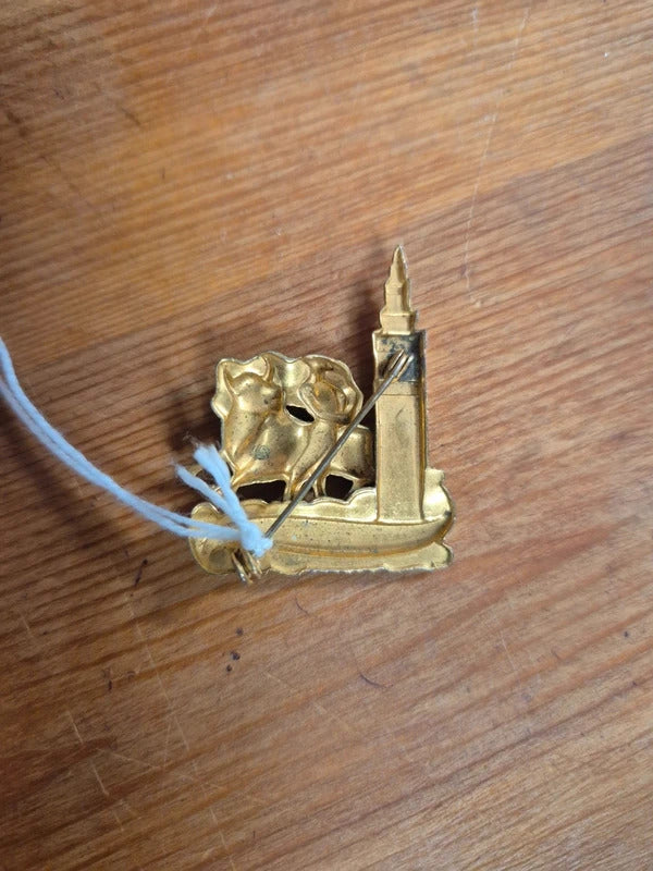 Bull fighter brooch