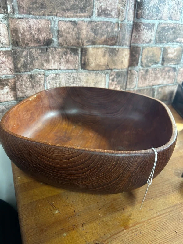 Vintage Teak Fruit Bowl