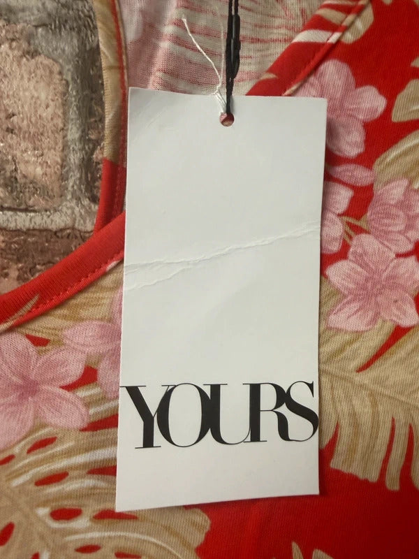 Yours Floral Jumpsuit - Size 22
