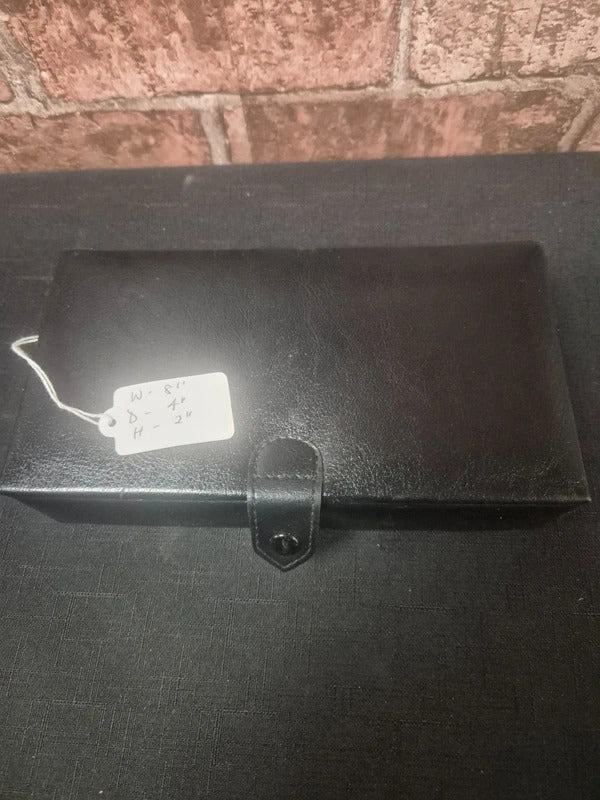 Faux leather jewellery box