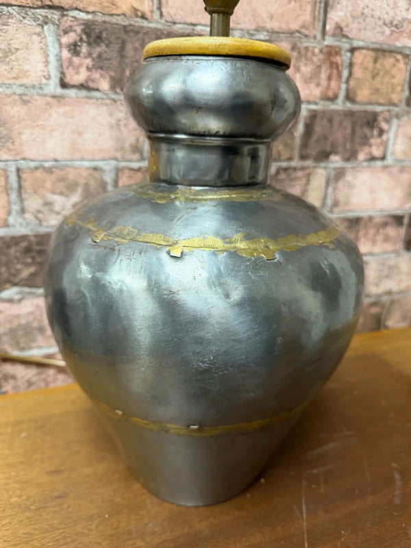 Antique Indian Metal with Brass Soldering Lamp