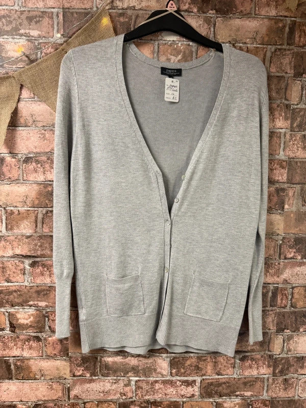 Papaya Grey Cardigan - Size 14