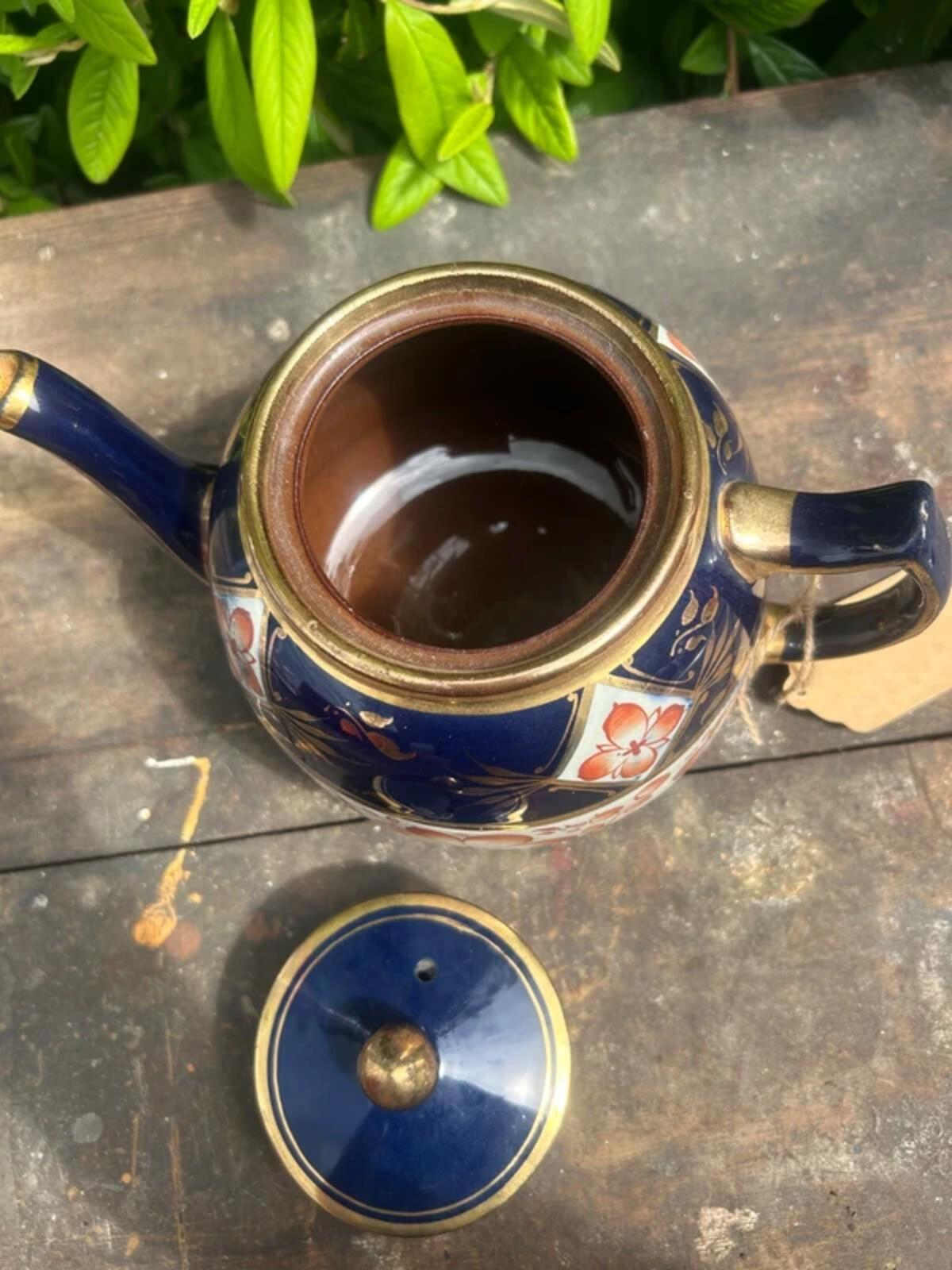 Vintage Sadler Burslam Patterned Teapot