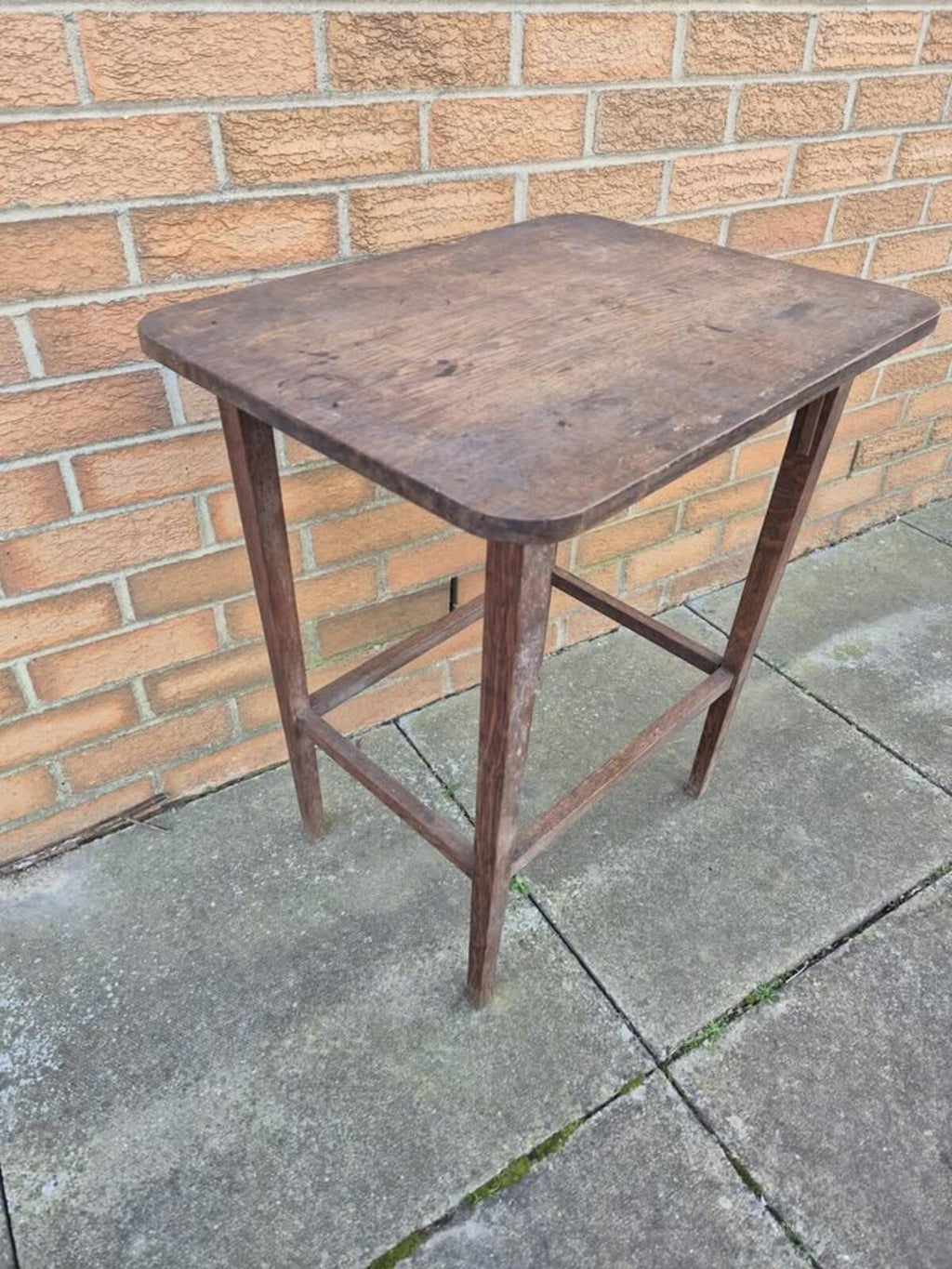 Vintage Arts & Crafts Oak Side Table