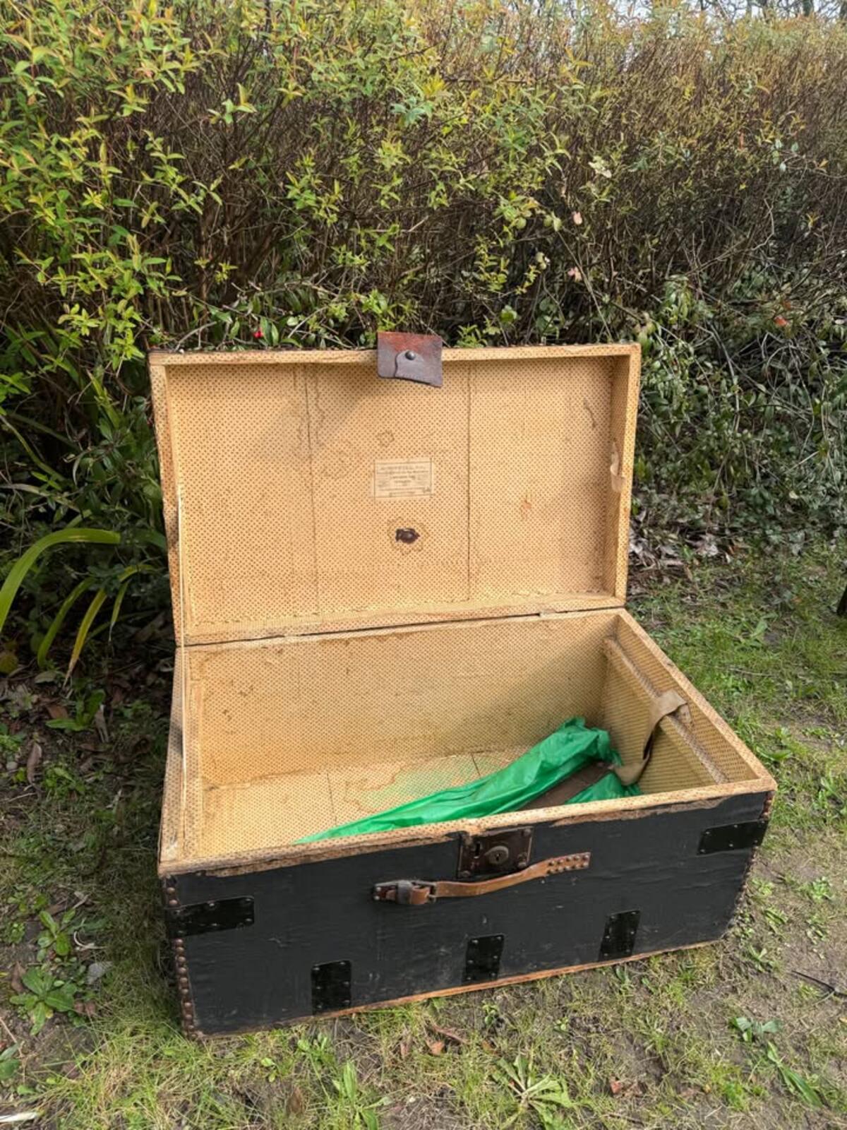 Antique A Boswell 19th Century Steamer Trunk