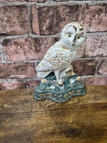 Vintage Cast Iron Owl Doorstop