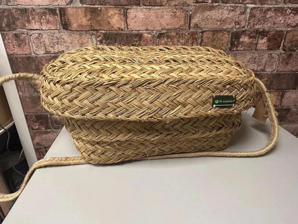 Spanish Wicker Basket with Lid