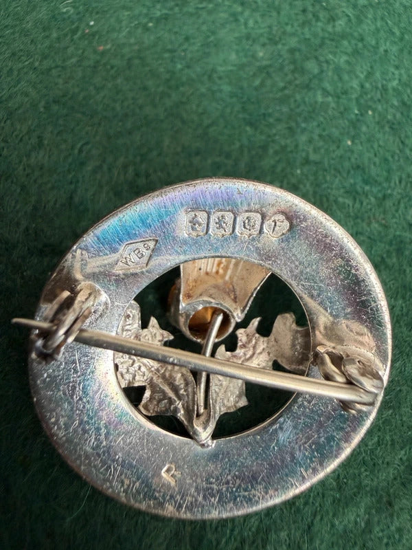 Vintage Sterling Silver Mizpah Scottish Brooch