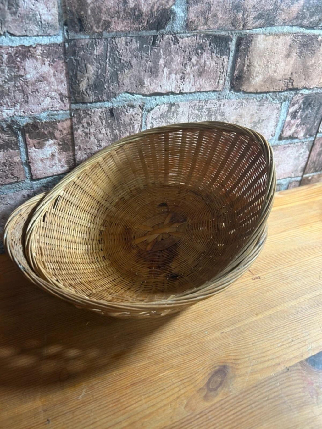 Pair of Vintage Oval Baskets