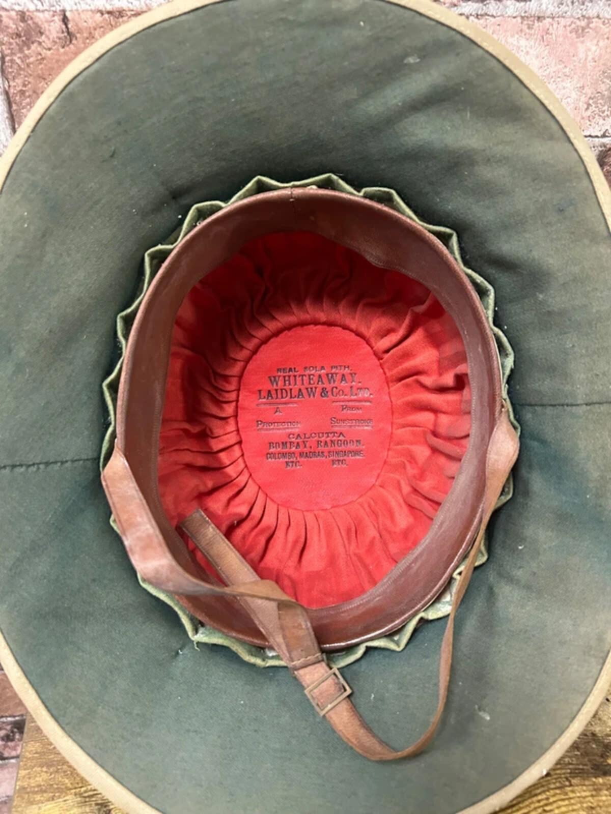 Whiteaway Laidlaw & Co Ltd Sola Pith WW2 Hat