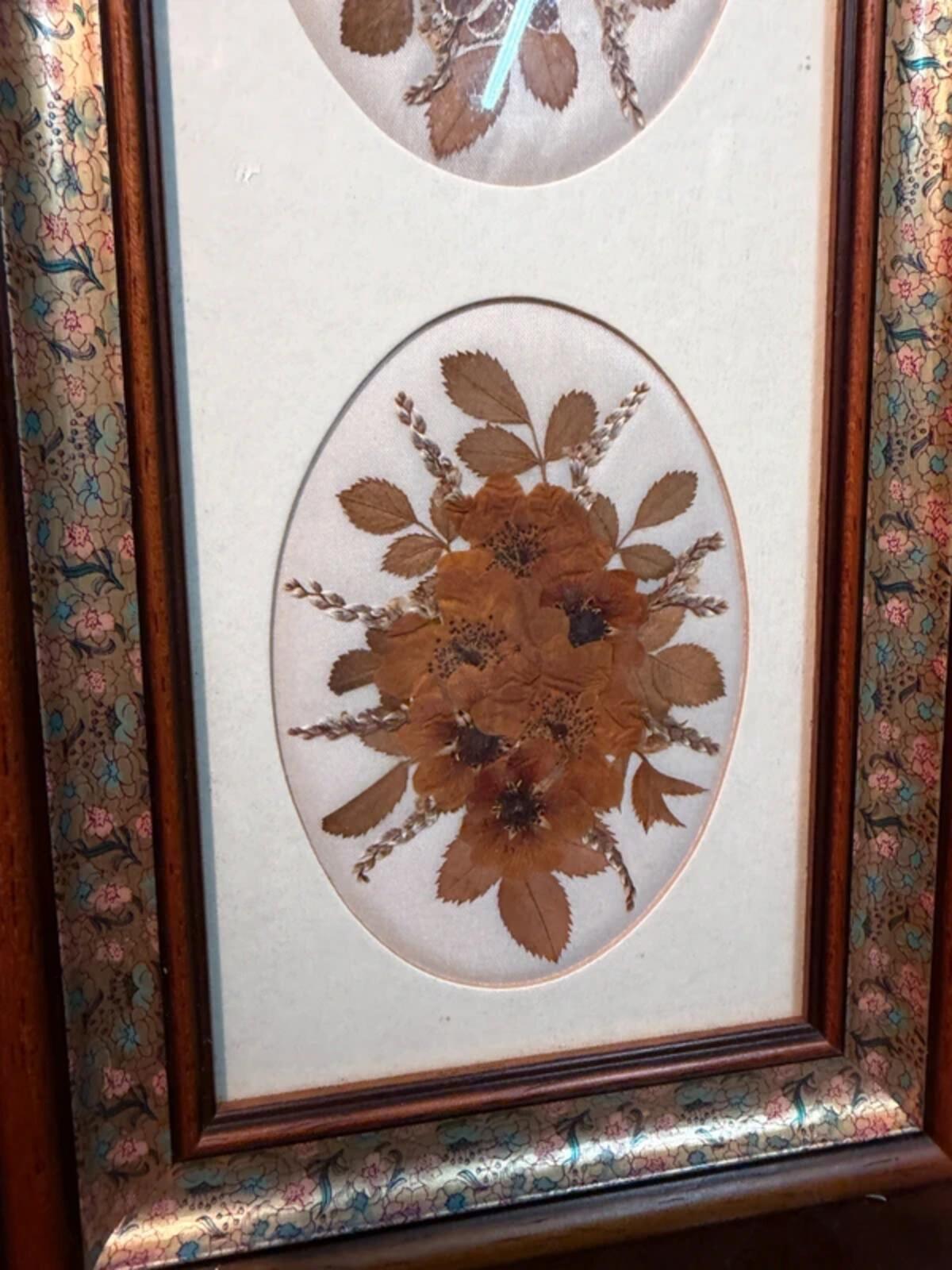 Joanna Sheen Vintage Framed Pressed Flowers