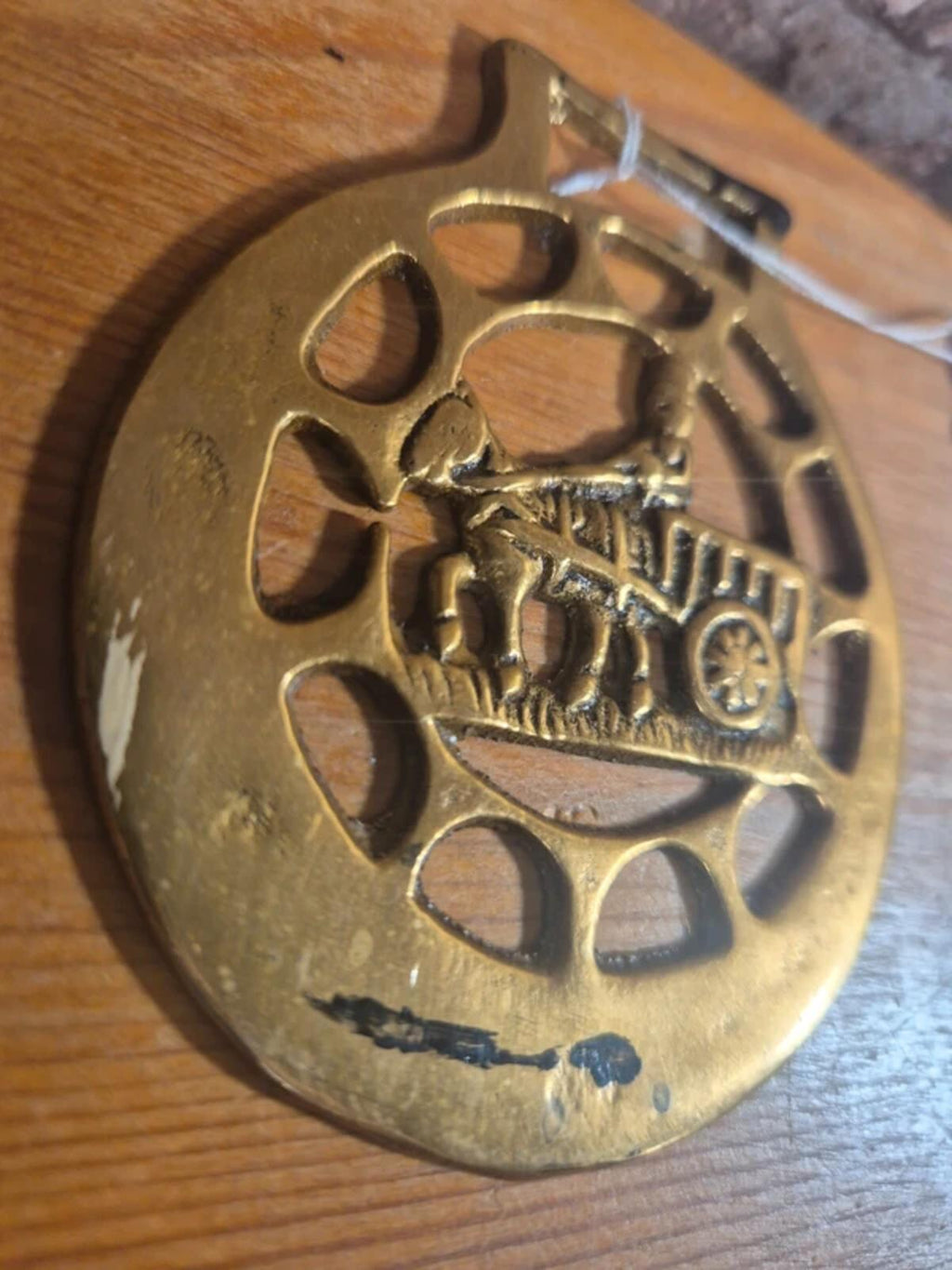 Brass cart ornament (2)