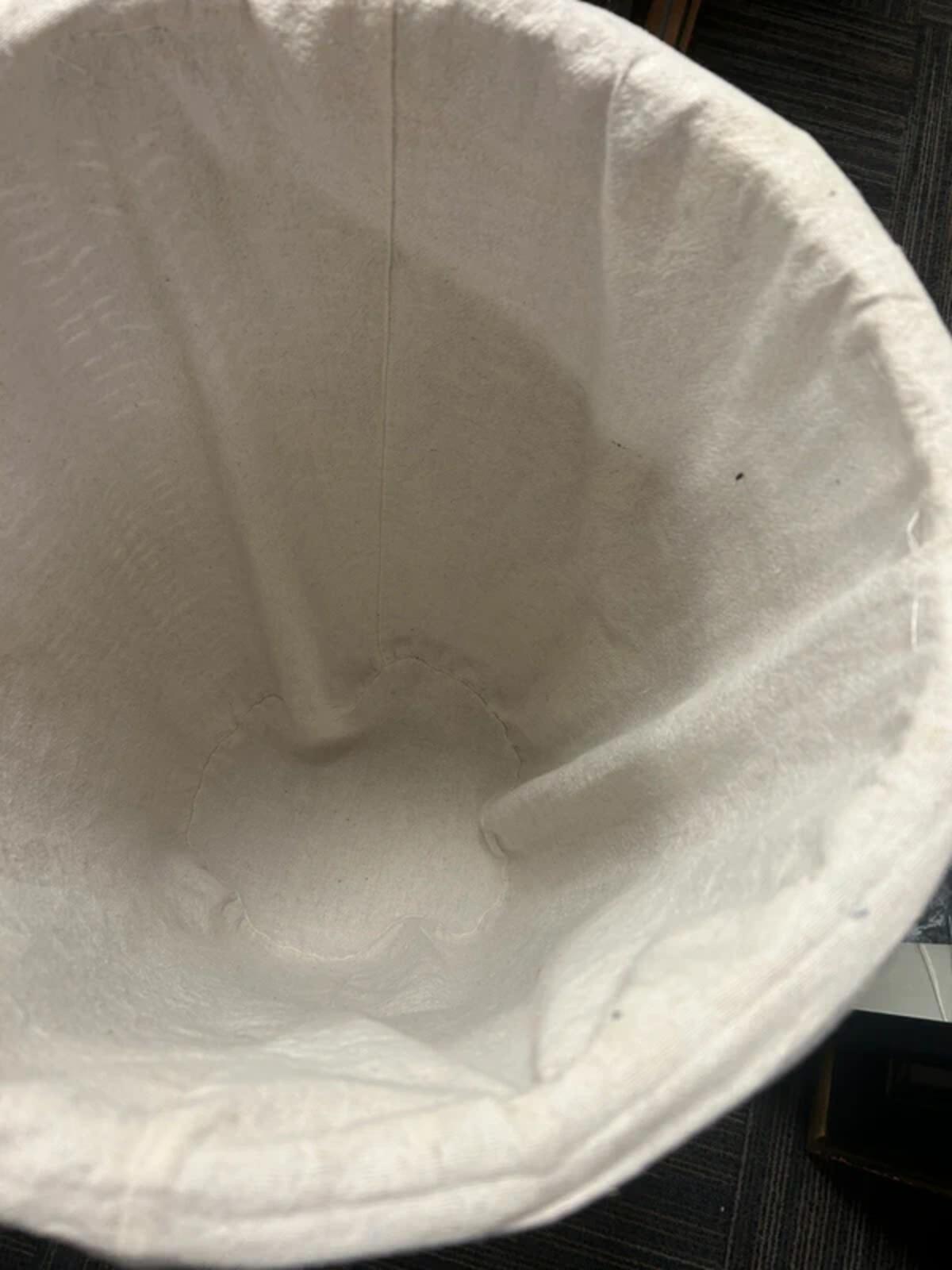 Grey Wicker Laundry Basket