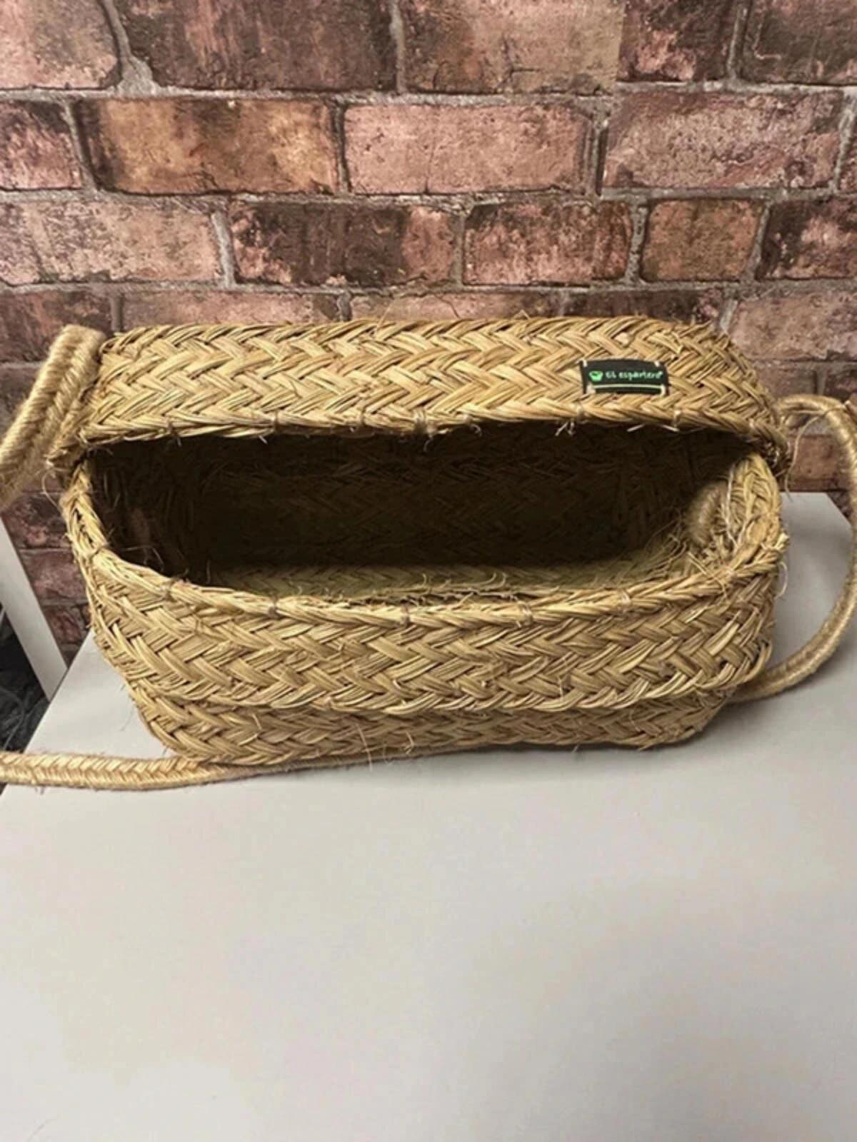 Spanish Wicker Basket with Lid
