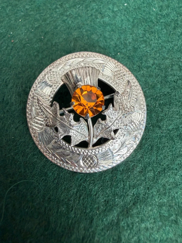 Vintage Sterling Silver Mizpah Scottish Brooch