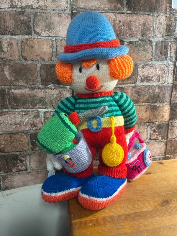 Knitted Clown Doll