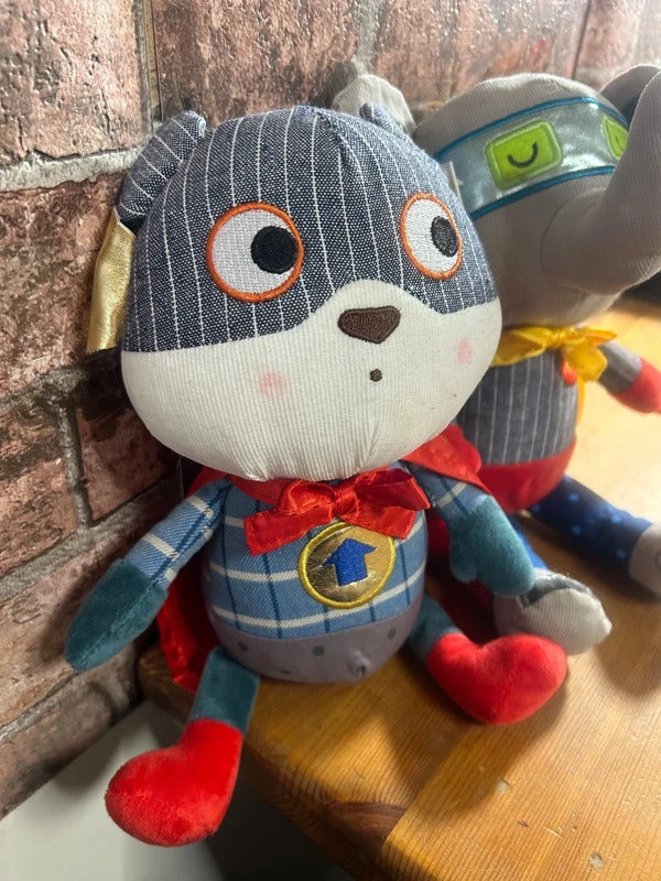 Pair of Wilberry Super Hero Teddy Plushies