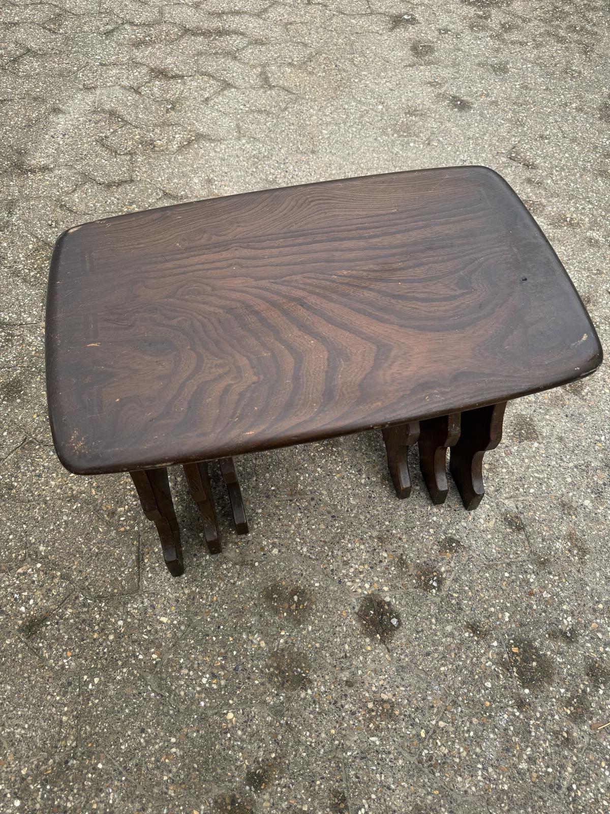 Ercol Oak Nest of Tables